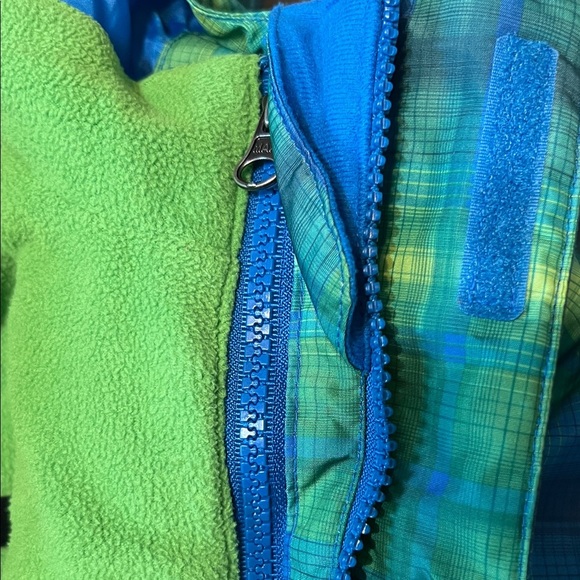 Target Kids Puffer Jacket - Blue and Yellow Plaid - Picture 7 of 8